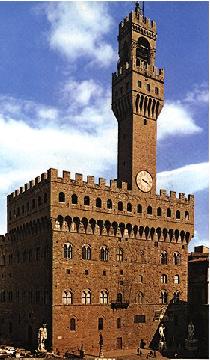 Der Palazzo Vechio in Florenz